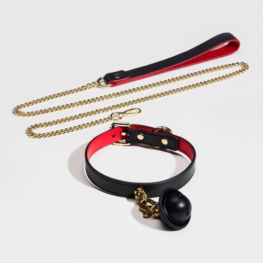 BELL COLLAR WITH LEASH